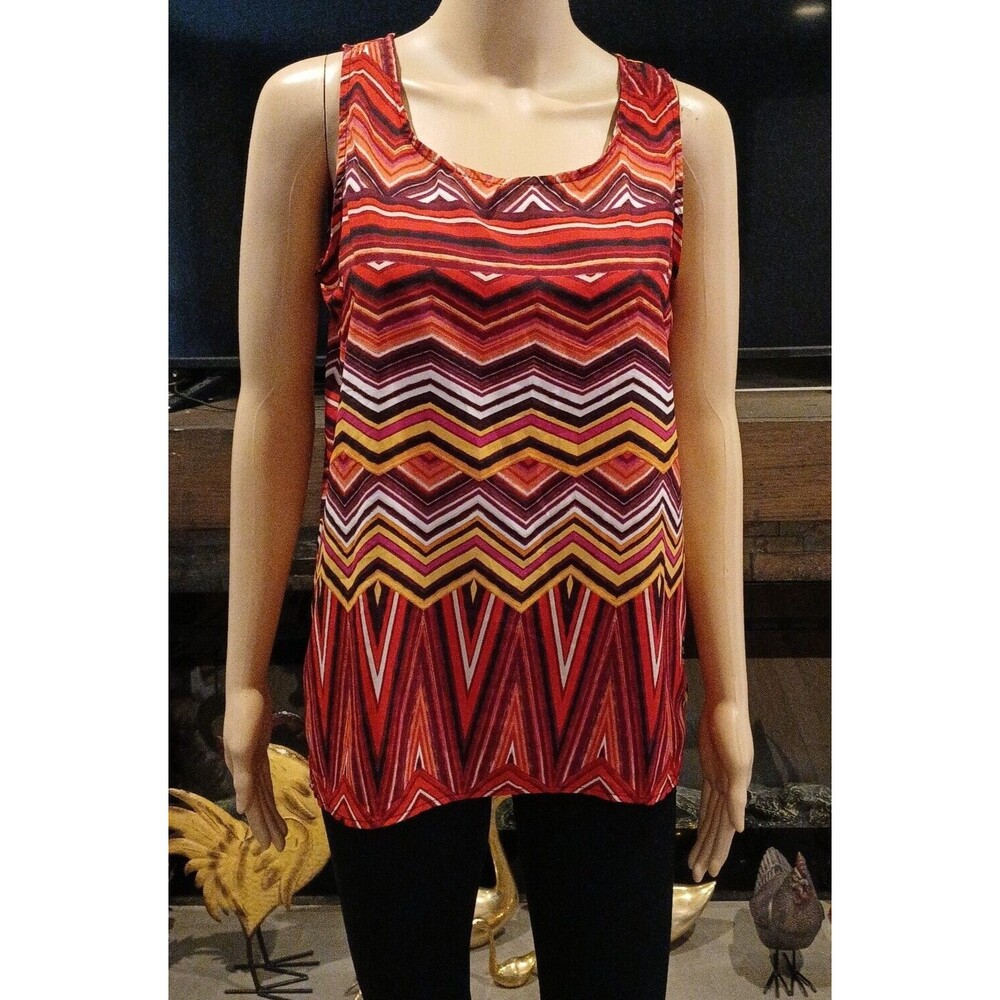 Olive & Oak Women's Small Sleeveless Aztec Beachy Boho Summer Tank Top